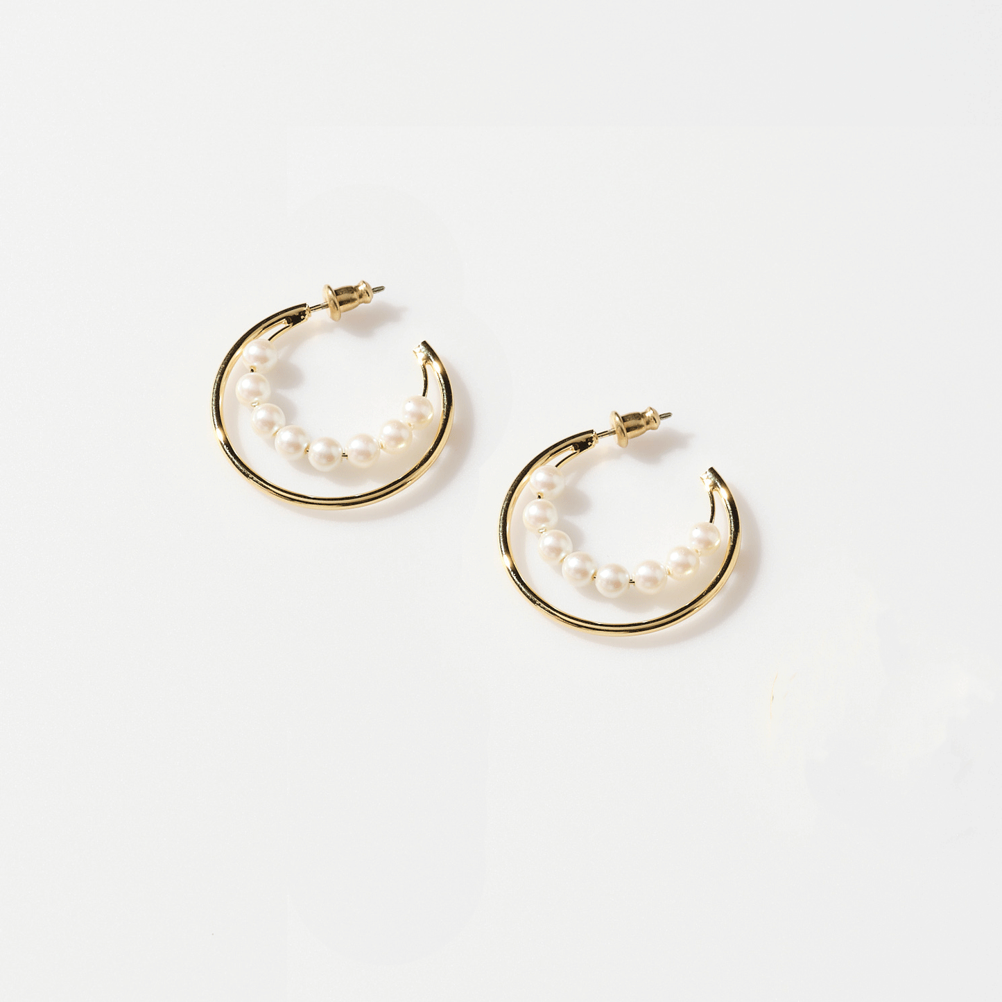 Mini Tori Pearl Hoop