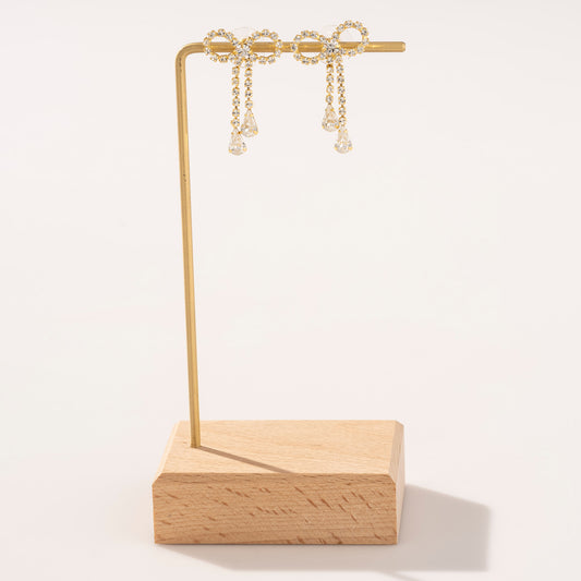 Crystal Bow Earrings