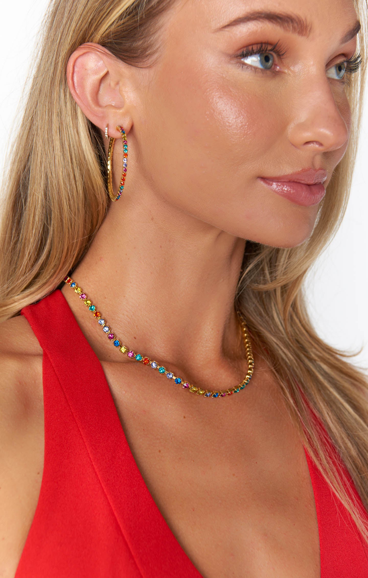 Kelsey Necklace in Rainbow