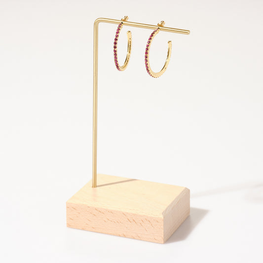 Mini Cammy Hoop in Fuchsia Pink