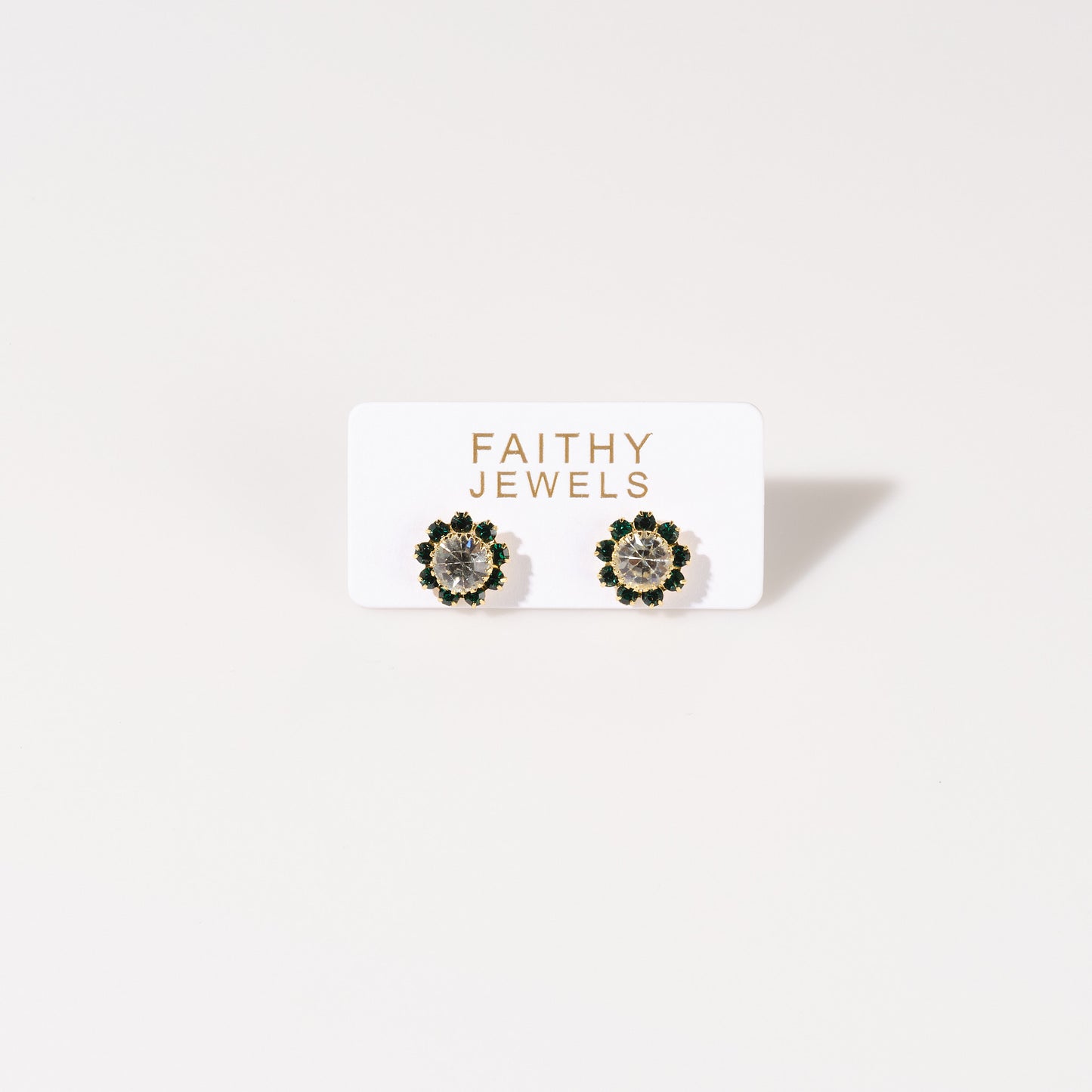 Emerald Daisy Earring
