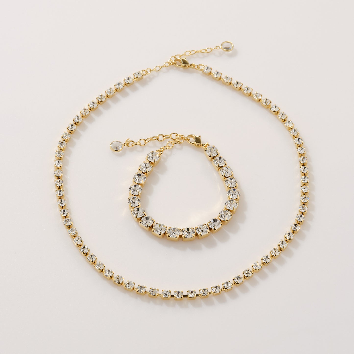 Kelsey Tennis Necklace in Crystal