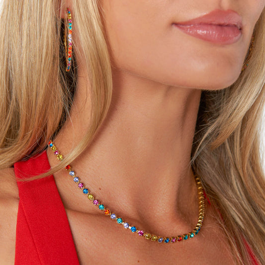 Kelsey Necklace in Rainbow