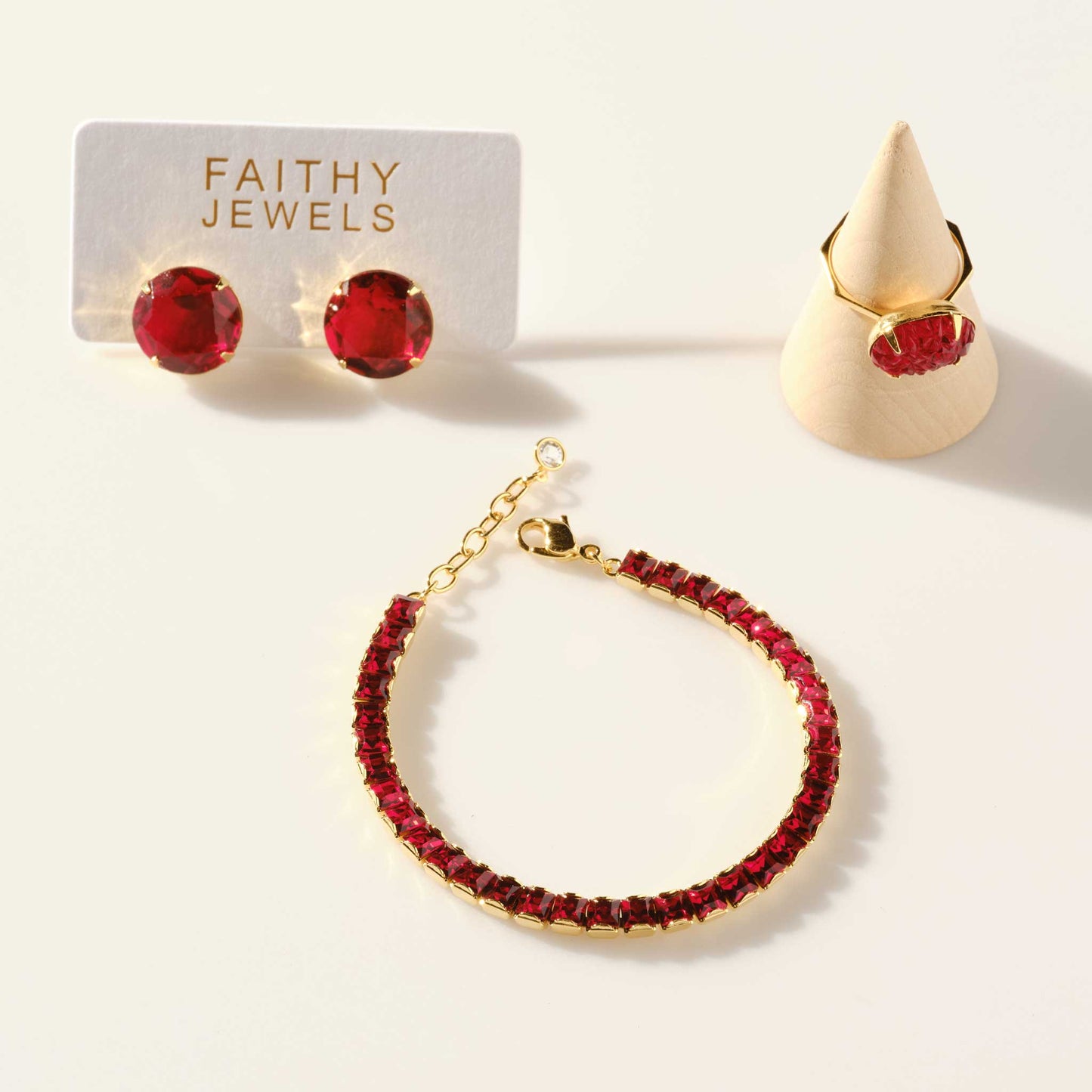 Holly Bracelet in Ruby