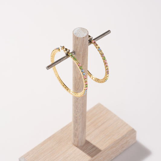 Cammy Hoop in Pastel Rainbow