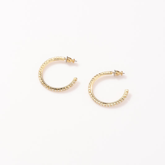 Mini Cammy Hoop in Crystal