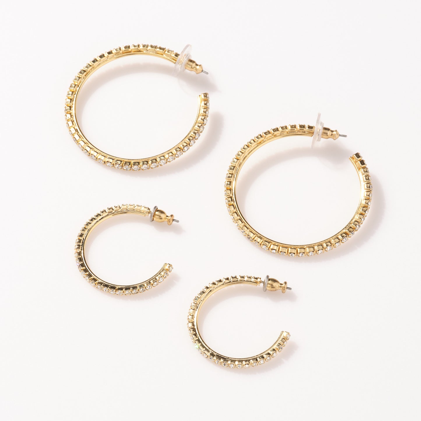 Mini Cammy Hoop in Crystal