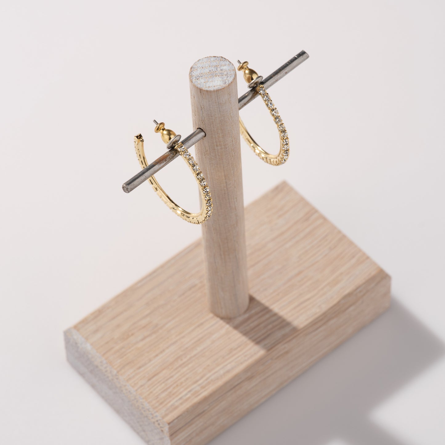 Mini Cammy Hoop in Crystal