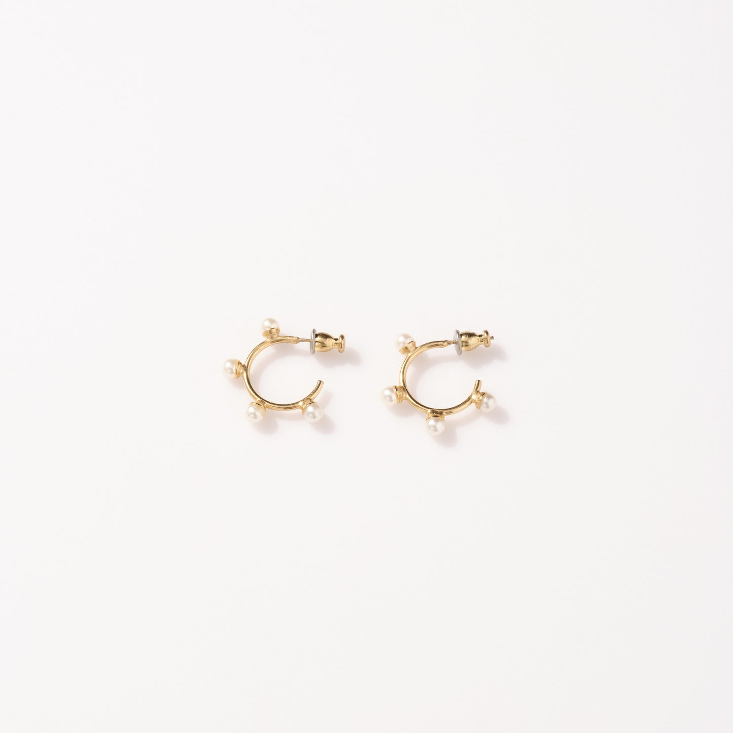 Mini Faith Pearl Hoop