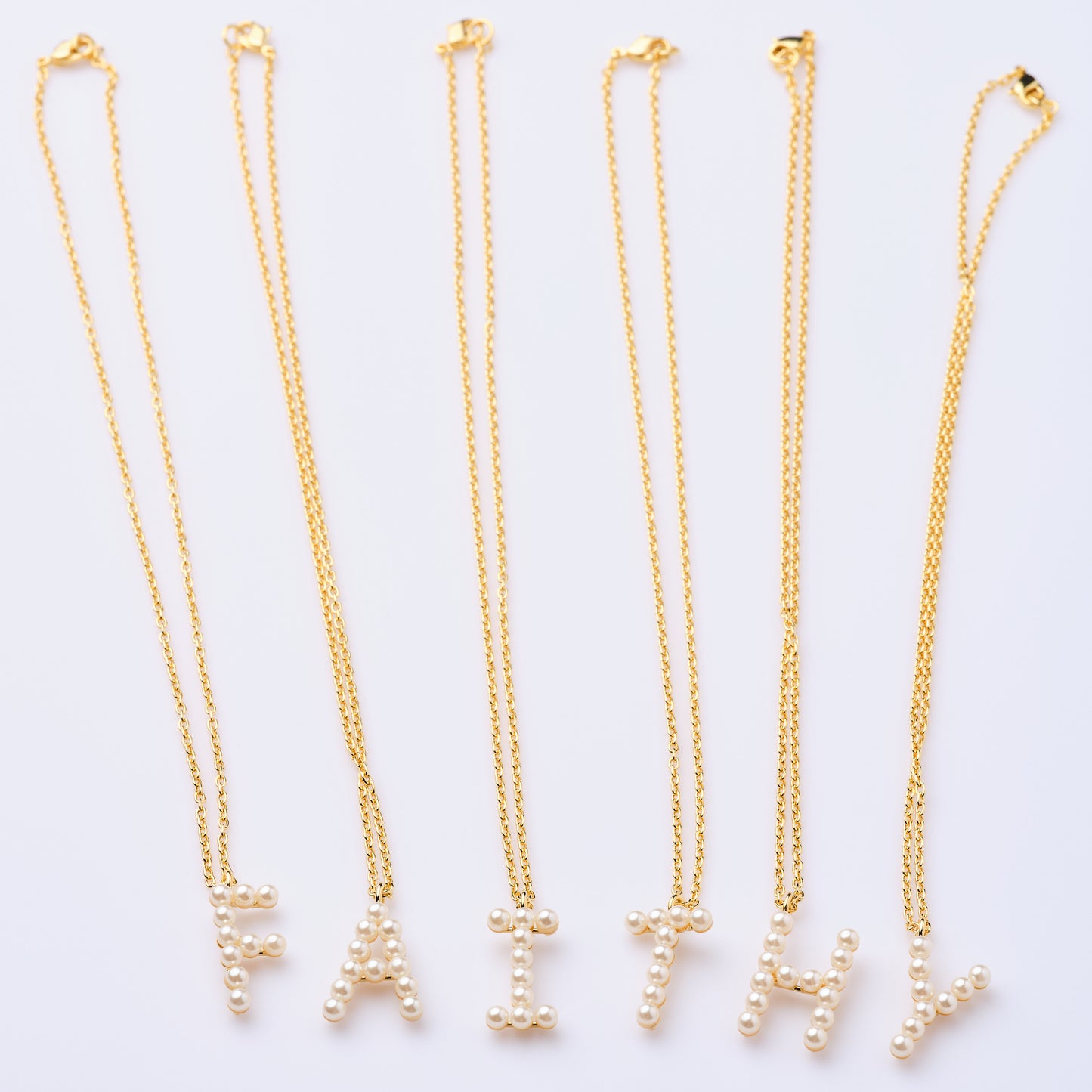 Pearl Initial Necklace