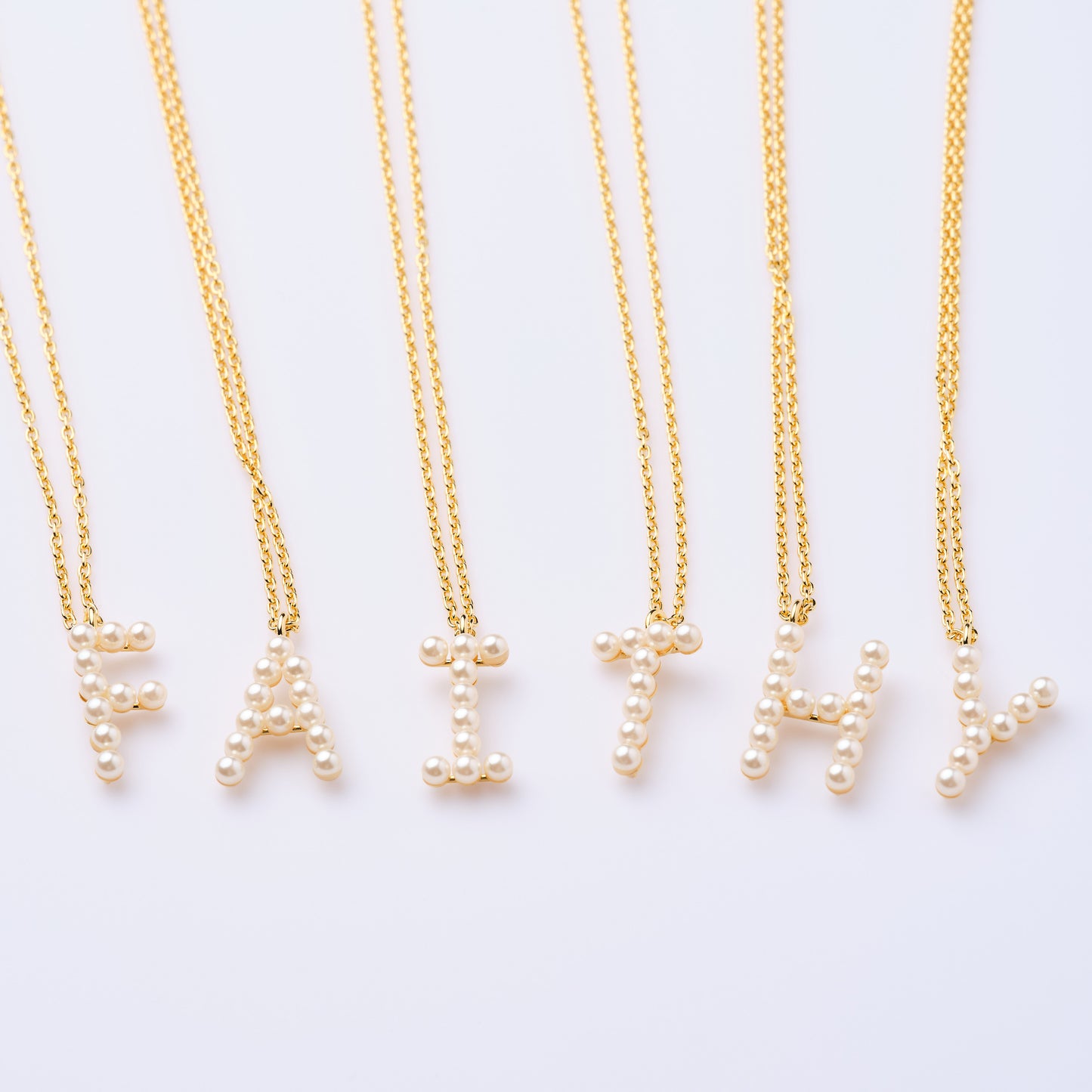 Pearl Initial Necklace