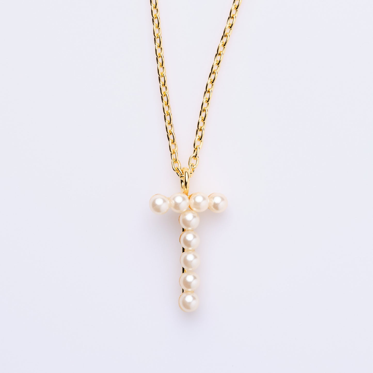 Pearl Initial Necklace