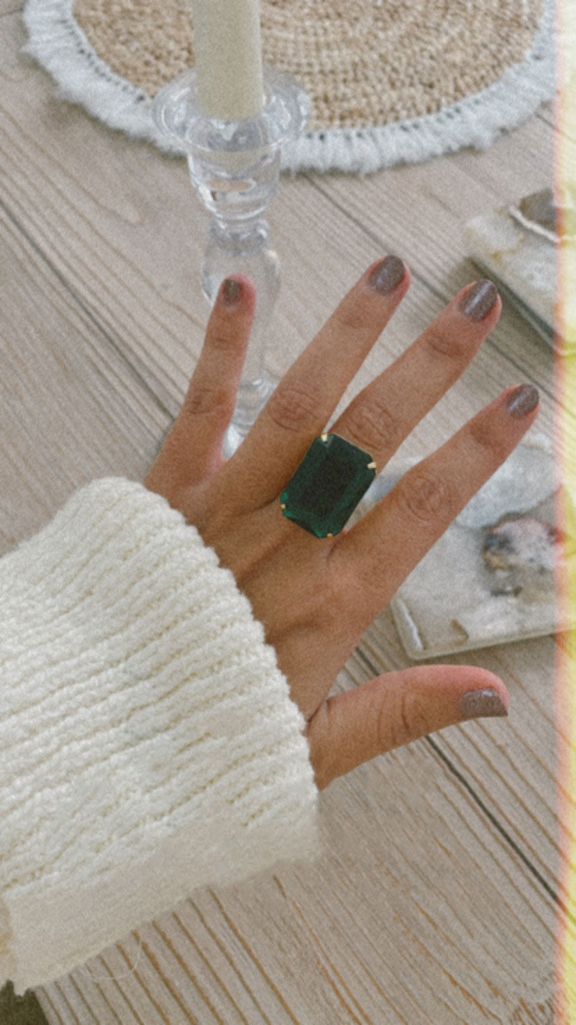 Emerald Cocktail Ring